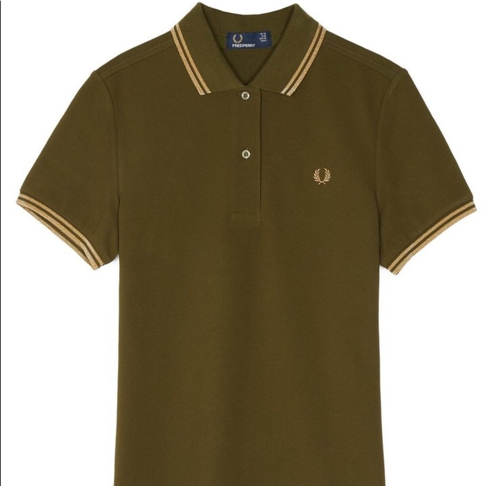 Fred Perry - Polo in Thorn Green and Gold